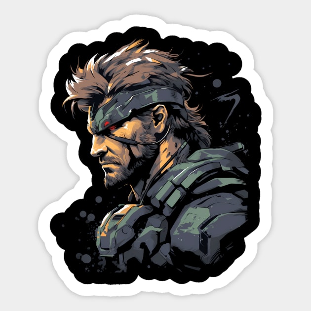 solid snake Sticker by Gam3rWear